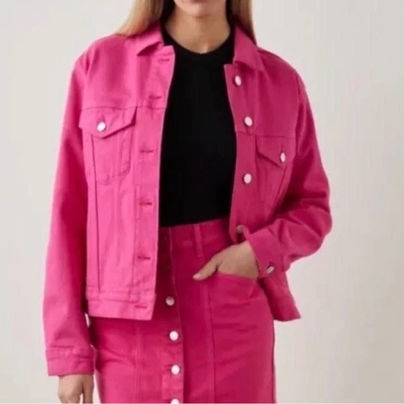 Rails The Normandie Denim Jacket – Hibiscus Size XS